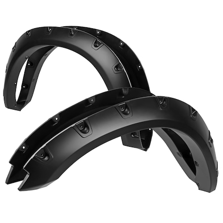Spec-D Tuning Dodge Ram Fender Flares Matte 09-18 FDF-RAM0915V2-PK-MP